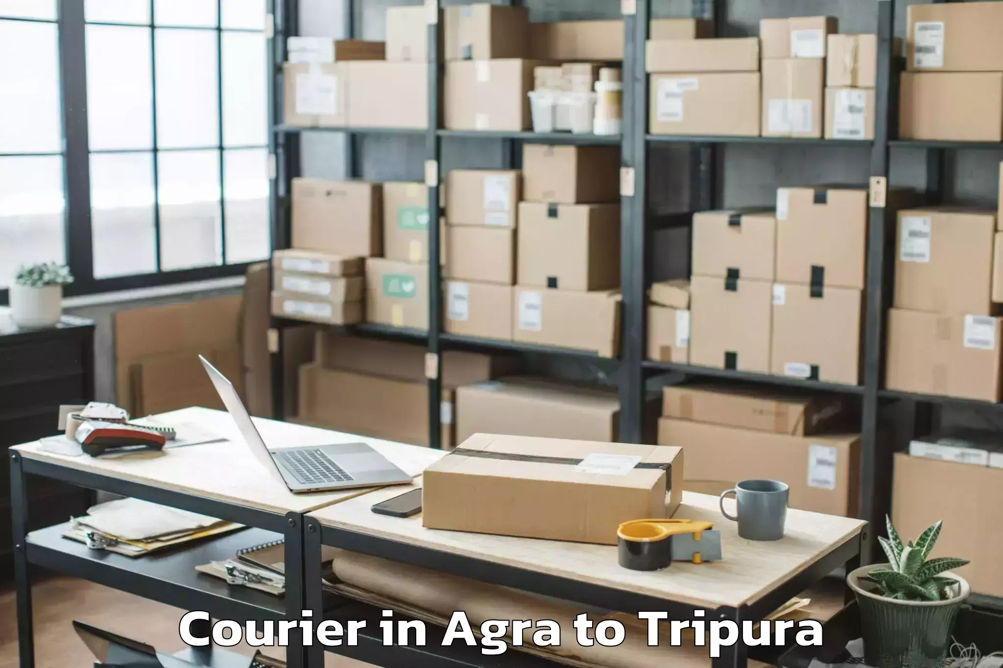 Top Agra to Jampuijala Courier Available